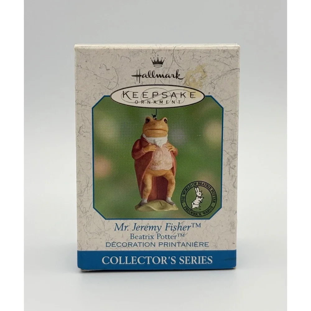 Hallmark Keepsake Ornament Mr. Jeremy Fisher Frog Beatrix Potter 2000 5th VTG